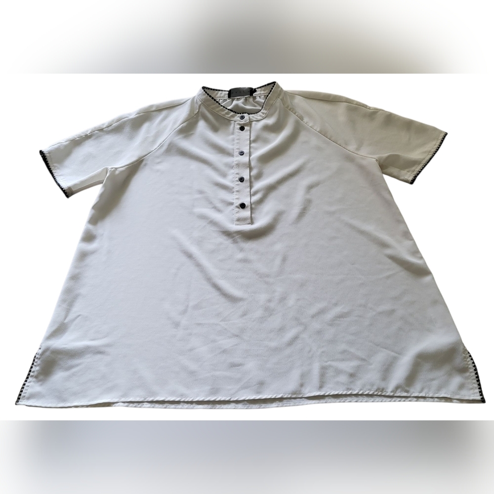 Pre-owned Hatch Maternity Women’s Blouse Size 2 (M/8-10) Color Off-white